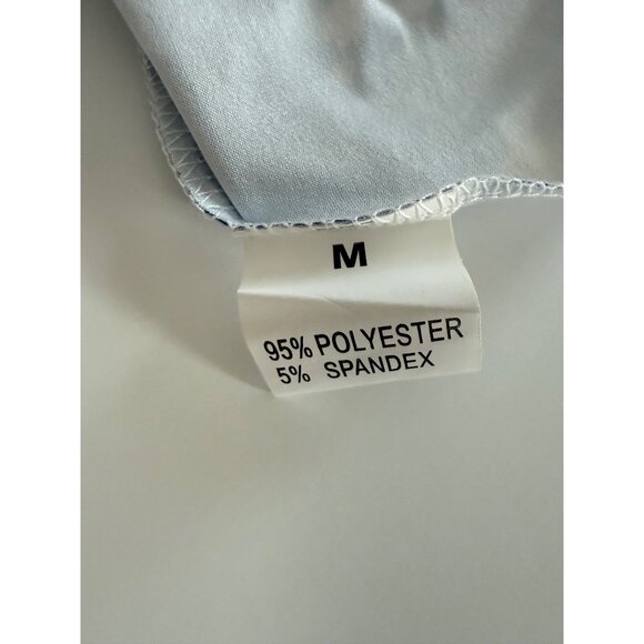 Blue & White Tie-Dye Maxi Dress Halter Neck Cutout Back Sleeveless Stretchy Medi - Picture 4 of 4